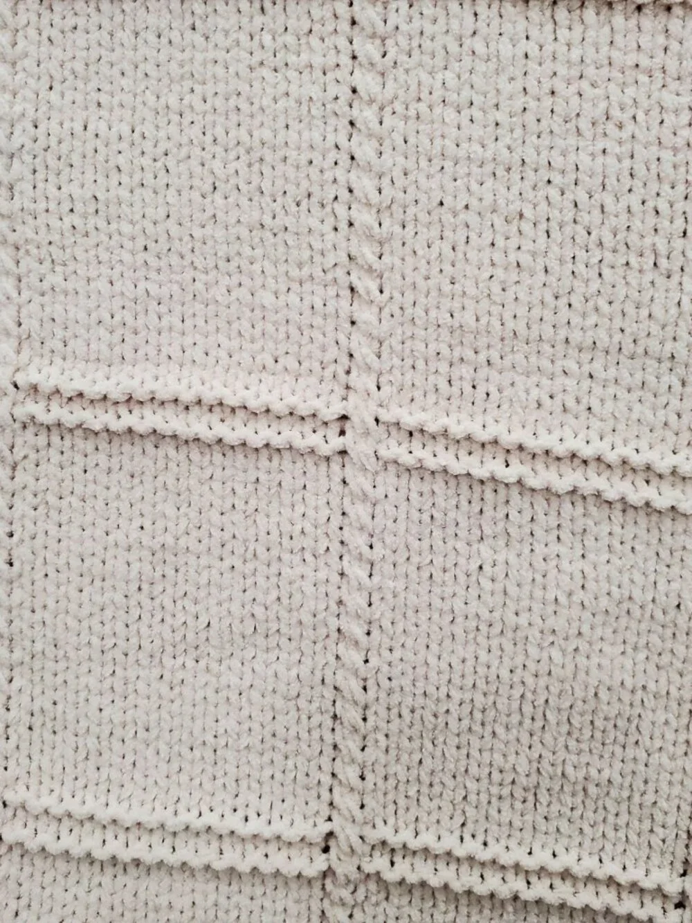 FRYE Oversized Block Knit Throw Cream OKEO Tex All Season Blanket NWT 50
